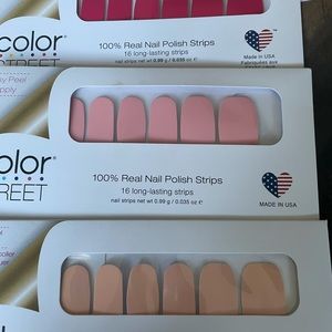 Colorstreet lot of 3 pinks